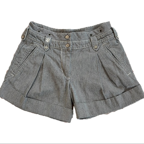 French Connection High Waisted Pleated Cuff Mom Short - Women's Size Medium - Picture 1 of 8